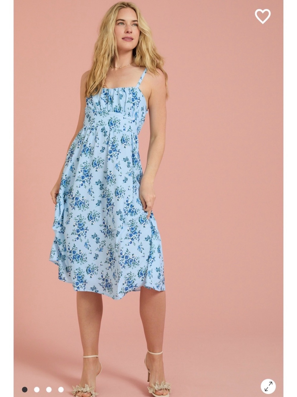 New with tags Altar’d state blue floral midi dress